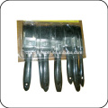 black boiled bristle paint brush set